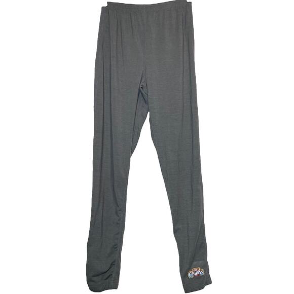 Hot Chillys Base Layer Leggings USA Pants Thermal High Waisted Logo Gray Large - Picture 1 of 5